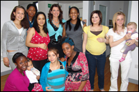 Dr Dawn Harper with YPT teenagers